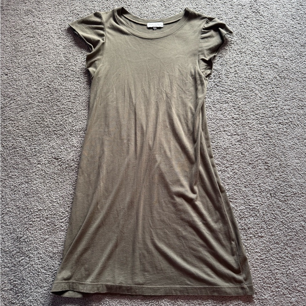 Michael Stars Ruffle Sleeve T-Shirt Dress